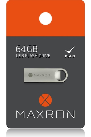 Maxron 64 GB USB 2.0 Metal Flash Bellek