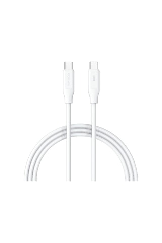 Syrox Pd18tk 3.0a 18w Pd 1mt Type-c - Type-c Şarj & Data Kablosu - Beyaz