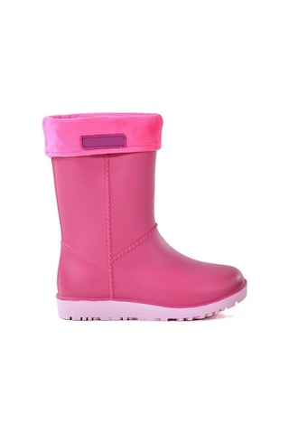 Moda Onn Modaonn Kız Çocuk Içi Sıcak Astarlı Su Geçirmez Yağmur Çizmesi Pembe
