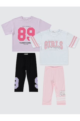 Civil Girls Kız Çocuk 2'li Takım Set 6-9 Yaş Standart Renkli