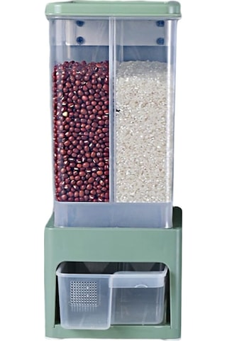 Gqiang Mutfak Pirinç Dağıtıcı 2 Izgaralar Mühür Tahıl Kutusu