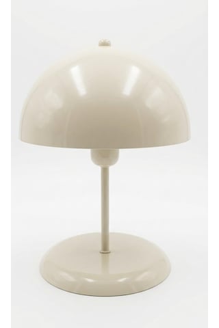 Solo Mantar Tasarım Krem Abajur 25 Cm