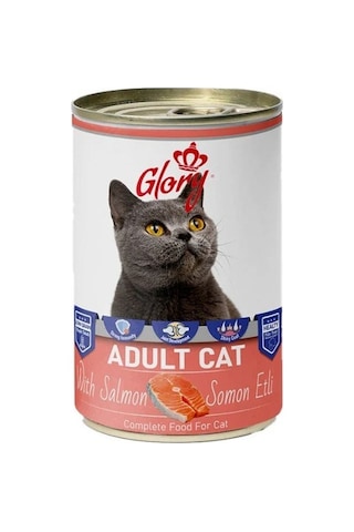 12x400 Gram Glory Parça Etli Karışık Kedi Konservesi