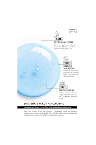 Koreaco Canlandırıcı, Nemlendirici ve Gözenek Sıkılaştırıcı Serum 50ml... Pure Tightening And