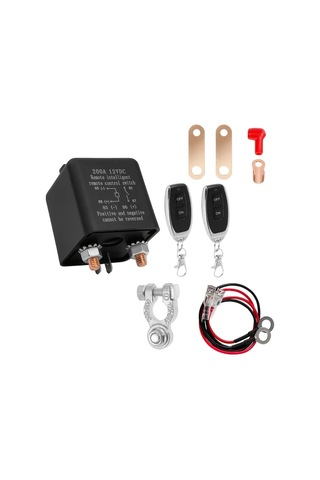 Xuweiwei 12v 200a Uzaktan Akü Kesme Anahtarı 2 Kumanda Ağır Hizmet Tipi Sku 200a 12vdc Araç Hırsızlığına Karşı