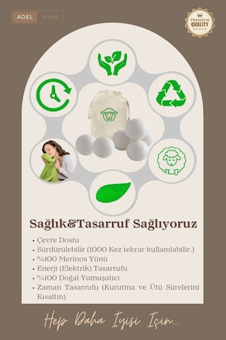 Yün Kurutma Topları 3 Lü Paket