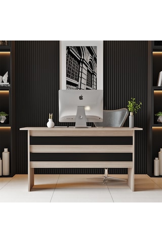 Robinhome Robin Home Verona A Ofis Büro Çalışma Masası Meşe - Siyah