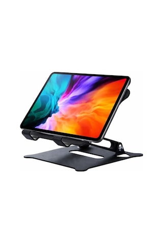 Ayarlanabilir Katlanabilir Tablet Standı 370g Paslanmaz Çelik Tablet Tutucu, Açı Ayarlı, Portatif Masaüstü Tablet Standı, Sadece İpad İle Uyumlu Stant Z19