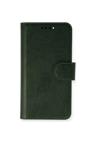 Newface - 974 - iPhone Uyumlu 13 Mini Kılıf Trend S Plus Kapaklı Kılıf - Csmo-tex - - Yeşil