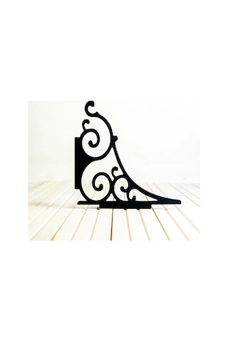 Metal Raf Ayağı 2'li Set / Çiçeklik / Kitaplık / Siyah Renkli