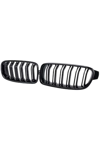 Bmw F30 2012-2018 Uyumlu Yedek Parça M3 Çift Çizgi Böbrek Panjur Piano Black