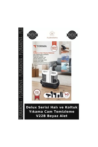 Delux Serisi Halı Ve Koltuk Yıkama Cam Temizleme V22b Beyaz Alet