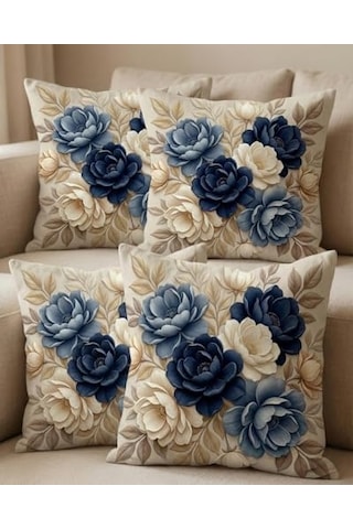 Tasarım Punch Kırlent Kılıfı 1 Adet 35x50 Modern Makine Işçiliği At Motif Diğer