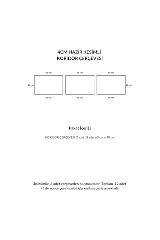 Diecor Dekoratif Boyanabilir 4 Cm Antre Ve Koridor Çerçevesi Muhteşem Duvar Çıtası Tasarımı Yeşil Model:xa276