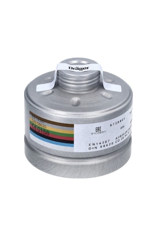 Drager X-plore 6300 Tam Yüz Gaz Maskesi + A1b2e2k1 Hg Co No P3 Filtre