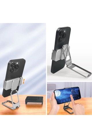 360 Derece Dönen Tüm Telefon Tipleri İle Uyumlu Metal Telefon Standı Braket Çok Renkli