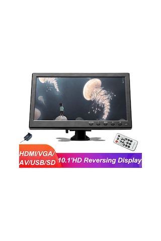 Audiomax 10 İnc Led Monitör Hdmı Usb Vga Av Bnc Destekli