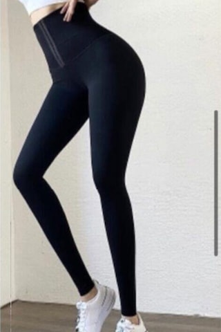 Kadın Yüksek Bel Toparlayıcı Sıkılaştırıcı Ağraflı Korse Tayt 3 Kademeli Korse Tayt SiYAH