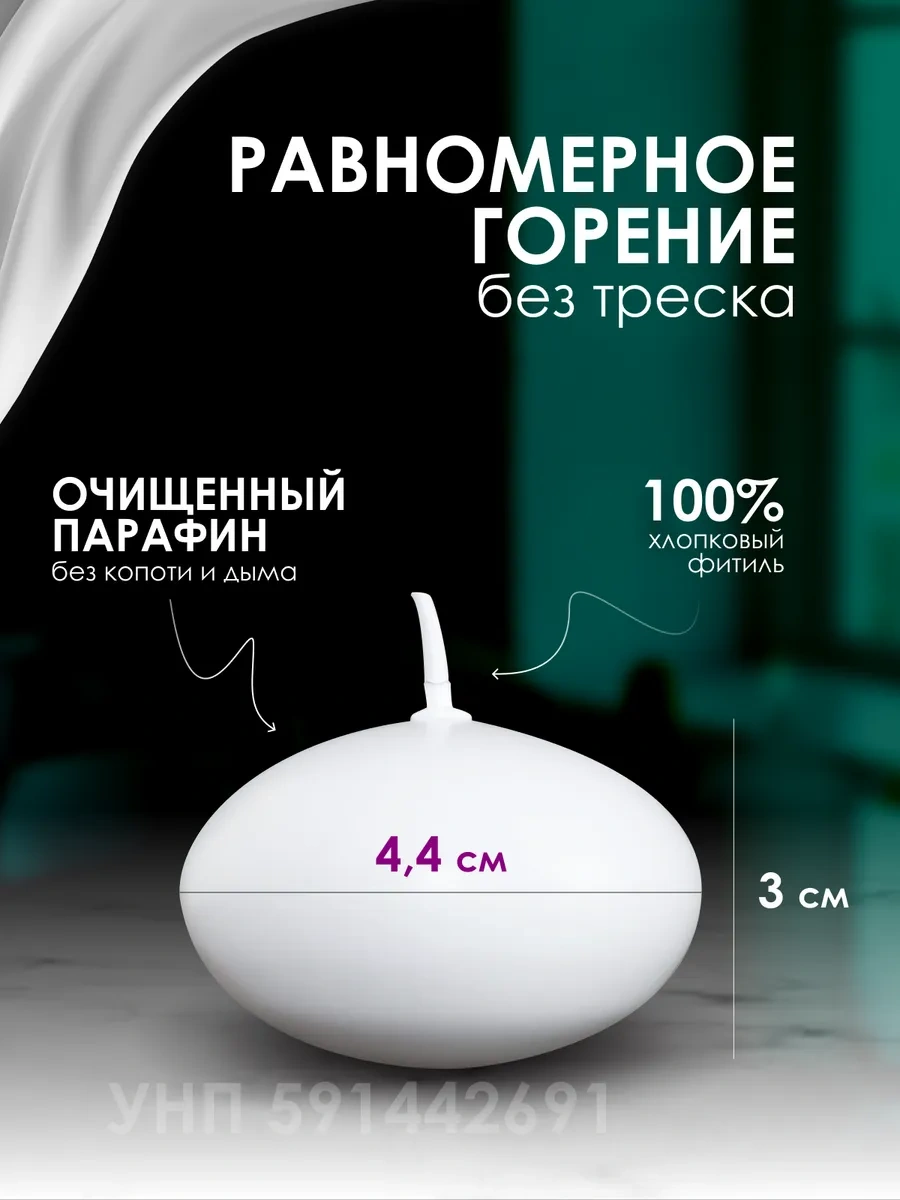 Bolsius Şamdan Gibi Yüzen Çay Veya Mumlu Hediye Seti 251307046 Beyaz