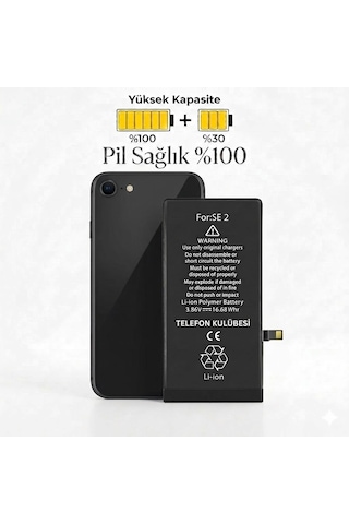 Apple iPhone Se 2020 Uyumlu Batarya Pil Güçlendirilmiş + Tamir Seti