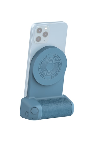 Maiyame Mavi Bluetooth Telefon Tutucu, 10w Kablosuz Şarj, Dikişli Tutuş, Dahili 200mah Pil, Yükseltilmiş Versiyon Mavi