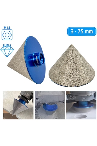 Master 530922 M14 Elmas Konik Panç Granit Mermer Delme Taşlama 3-75 Mm