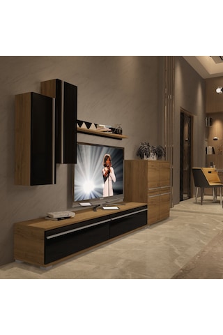 Decoraktiv Eko 6 Mdf Std Tv Ünitesi Tv Sehpası Pera - Siyah