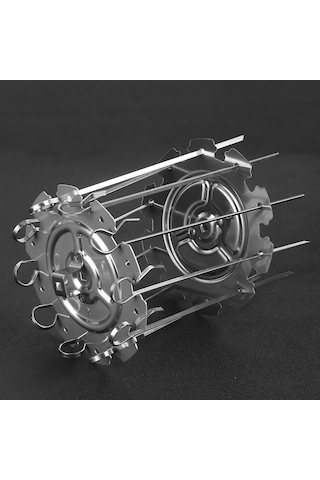 Teltree Gıda Grubu Paslanmaz Çelik 10'lu Şiş Seti - Elektrik Fırını, Mutfak, Kamp İçin Taşınabilir, Kolay Kurulum, Sıcak Dayanıklı, Temizlenmesi Kolay Bbq Aksesuarı Diğer