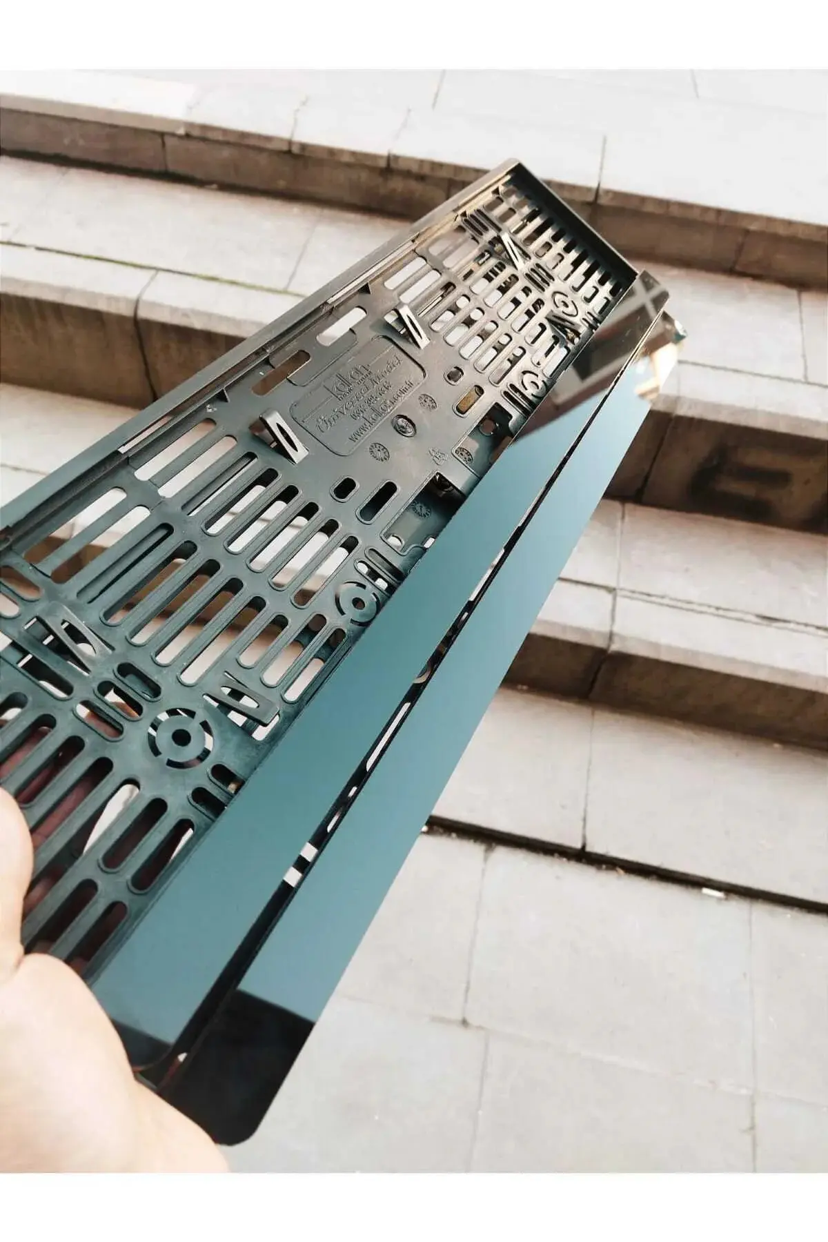 Boş Yazısız Piano Black Çıta, Siyah Kasa Oto Plakalık