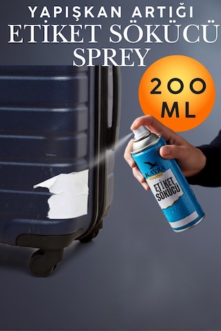 Etiket Sökücü Sprey 200 Ml Yapışkan, Mastik, Reçine Ve Bant Artığı Temizleyici Sprey Cam, Metal, Ahşap, Mobilya, Zemin Ve Plastik Yüzeyler İçin Ekstra Güçlü Leke Çıkarıcı Ve İz Bırakmayan Özel Formül Diğer