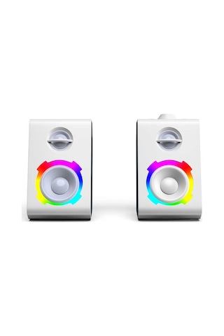 Soaiy SH20 Taşınabilir Kablosuz Bluetooth Gaming Hoparlör RGB Oyuncu Hoparlörü Şeffaf Tasarım - ZORE-219596