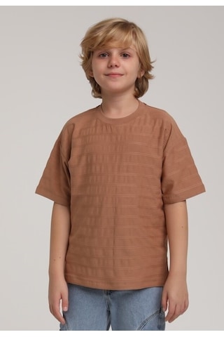 Xo Kids Erkek Çocuk Tişort 4-8 Yaş 1798 Kahve