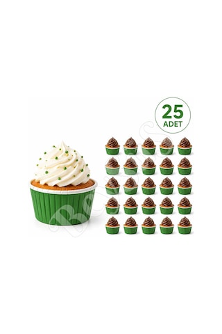 Muffin Kalıbı 25li Yeşil