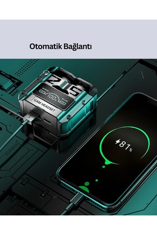 Yüksek Ses Kaliteli Kablosuz Bluetooth Kulaklık Suya Dayanıklı Yüksek Ses Kaliteli Kulaklık