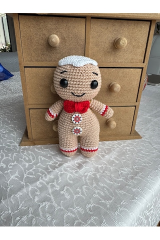 Amigurumi Kurabiye Adam Gingerbread Man 2 15 Cm