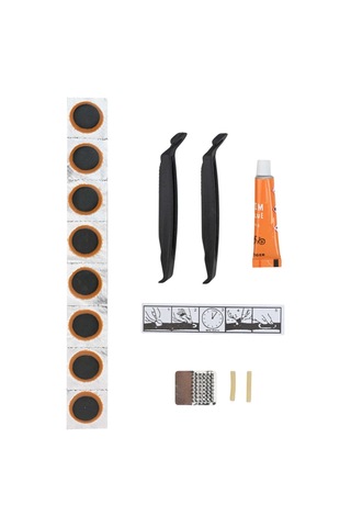 Xindoker Bisiklet Lastik Tamir Seti - Plastik Çekiçler, File, Yapıştırıcı Ve 8 Adet Tamir Filmi İle Plastik Kutuda Çok Renkli