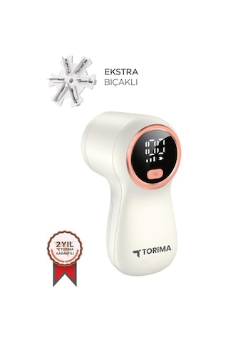Torima Dijital Ekranlı M118 Exstra Bıçaklı Şarjlı Tüy Temizleme Ve Tiftik Temizleme Makinesi