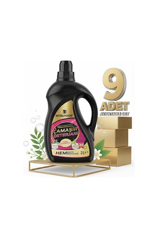 Worldchem Çamaşır Detarjanı Sıvı Siyahlar 9x2 Lt 2 L