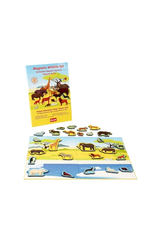 Rossie Ahşap Mıknatıslı Vahşi Yaşam Oyun Seti (Mıknatıslı Oyun Al