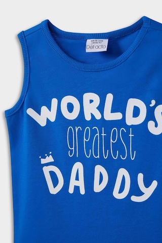 Defacto Erkek Bebek Bisiklet Yaka Baskılı 2li Atlet E1267a525hsbe103 Mavi