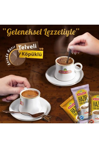 Altıncezve Hazır Türk Kahvesi Ofis Seti Şekerli 10'lu 10 x 11 G