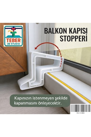 Pencere - Balkon Kapı Stoperi Beyaz