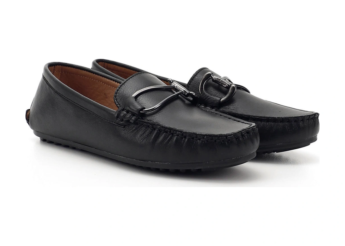 Gönderi(R) Gönderi R Kadın Siyah Tokalı Rok Hakiki Deri Comfort Loafer Ddza78245125 Siyah