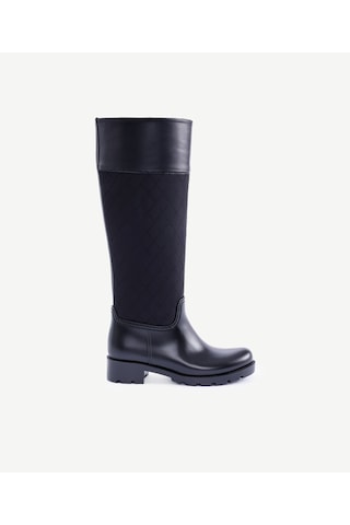 Yargıcı Kapitone Detaylı Yağmur Çizmesi 25kkay4056x 001 Siyah