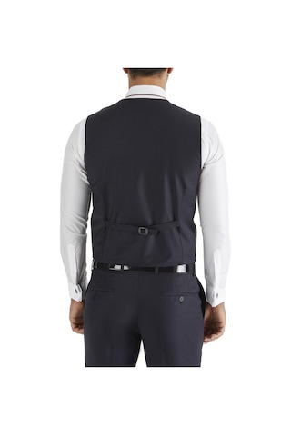 Slim Fit Saten Biyeli Lacivert Damatlık Smokin Yelek Y 120 Lacivert