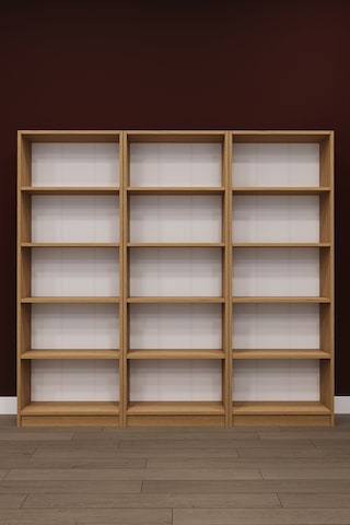 Lüks 15 Raflı Ev Ofis Kitaplık %100 Mdf Modern Dekoratif Kütüphane Kitaplık K004 Karına