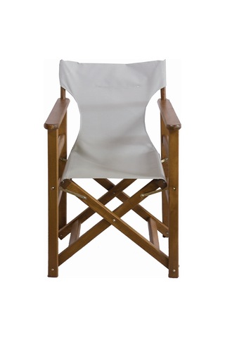 Bahçeme Yönetmen Katlanır Ahşap Bahçe Balkon Sandalyesi - Gri R Gri