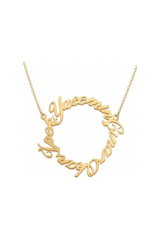İsim Halka Kolye - Rose Rose Gold