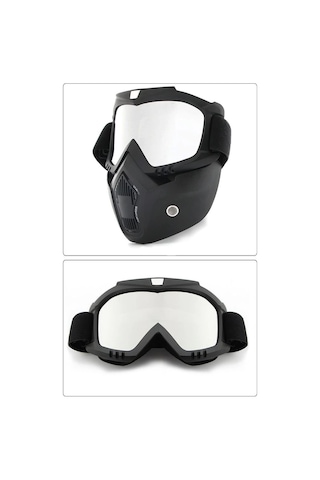 Jet Kask Maskesi Aynalı Gri