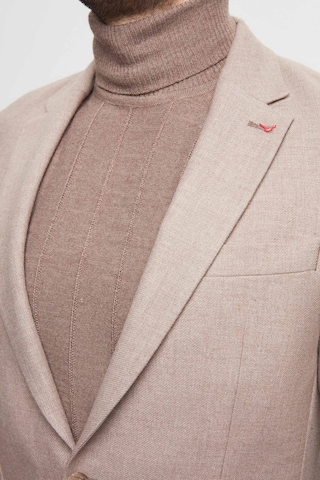 D's Damat Ds Damat Regular Fit Bej Armürlü Çift Yırtmaçlı Yünlü Blazer Kumaş Ceket 3hf04ır224361 Bej